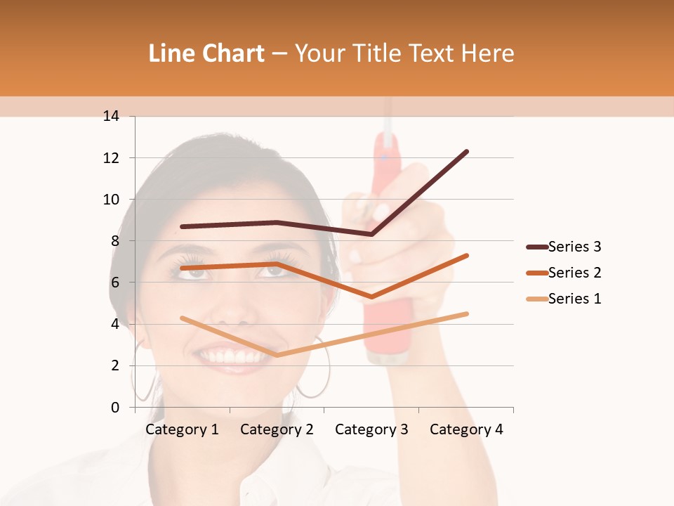 Woman Pin Decoration PowerPoint Template