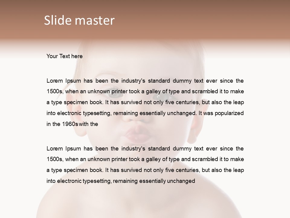 One Isolated Person PowerPoint Template