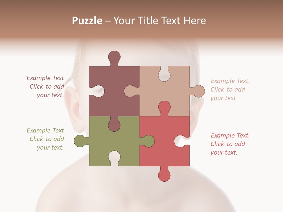 One Isolated Person PowerPoint Template