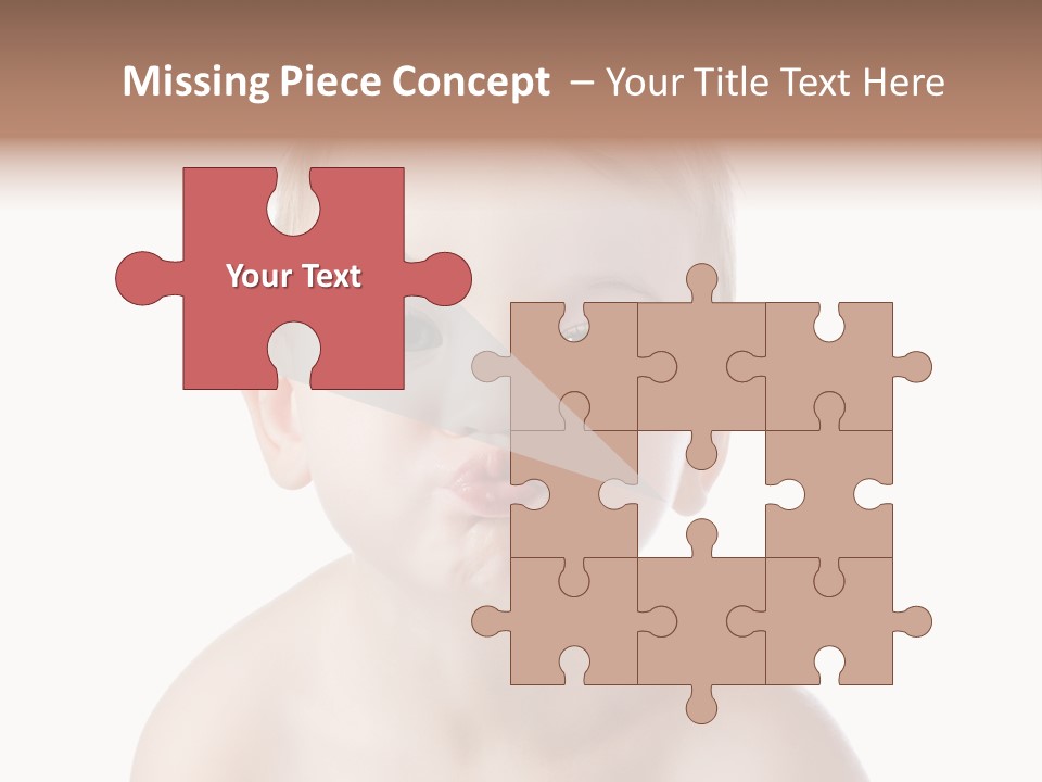 One Isolated Person PowerPoint Template