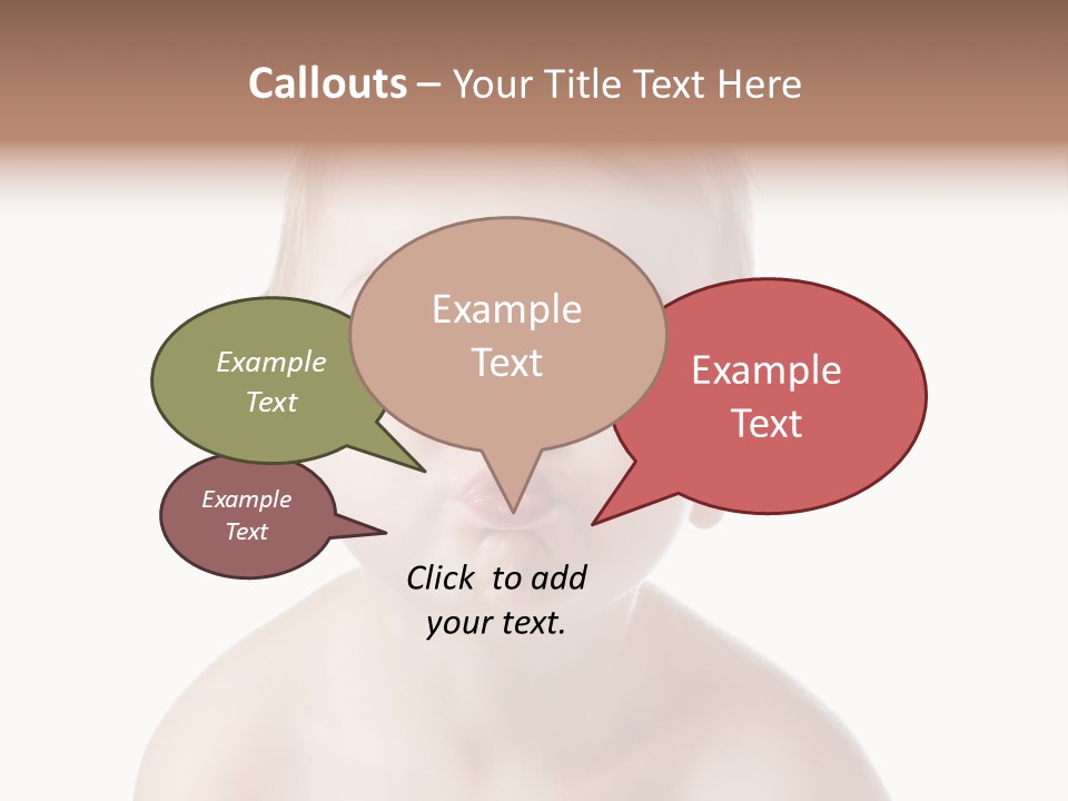 One Isolated Person PowerPoint Template