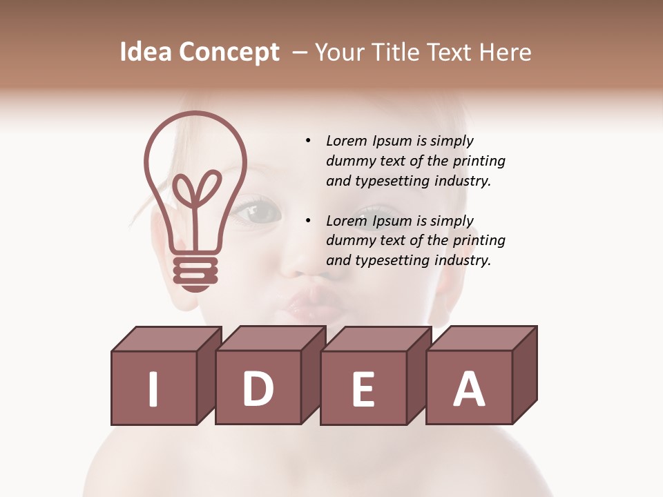 One Isolated Person PowerPoint Template