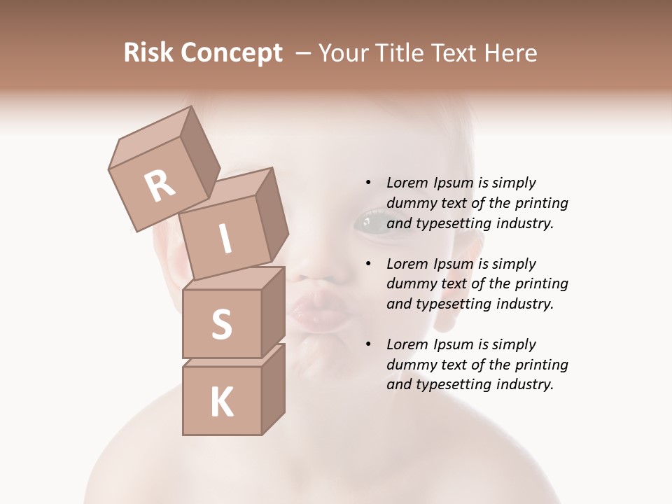 One Isolated Person PowerPoint Template