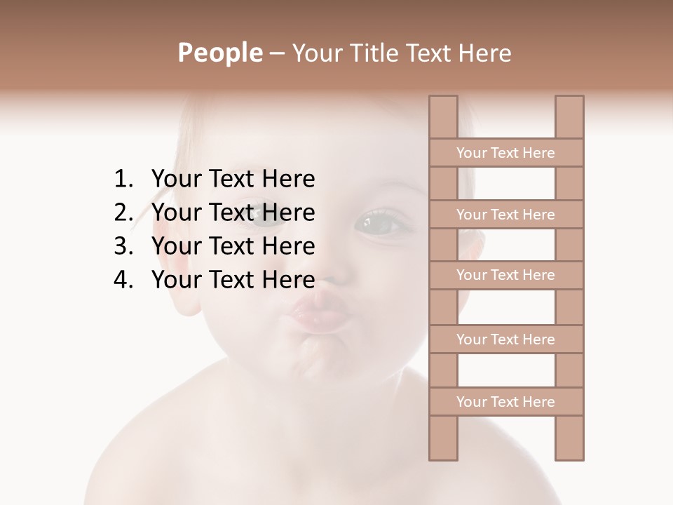 One Isolated Person PowerPoint Template