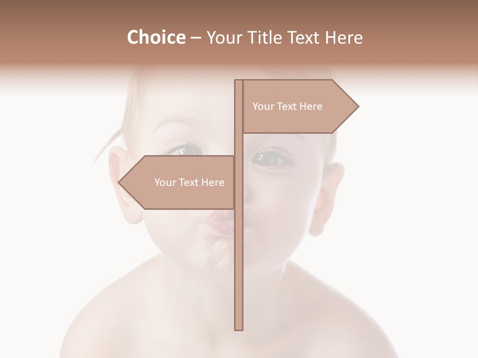 One Isolated Person PowerPoint Template