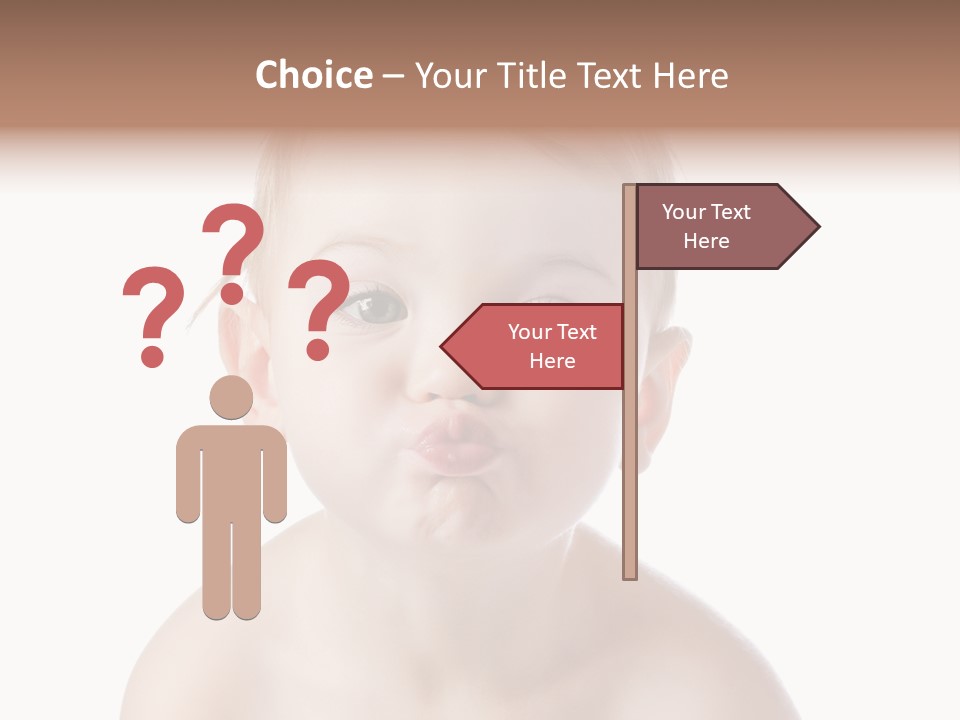 One Isolated Person PowerPoint Template