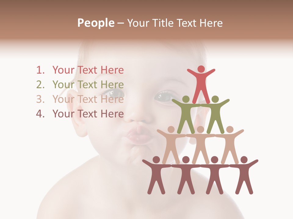 One Isolated Person PowerPoint Template