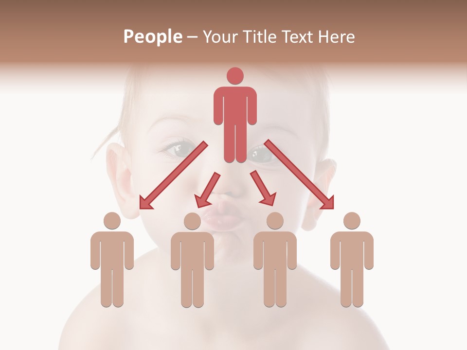 One Isolated Person PowerPoint Template