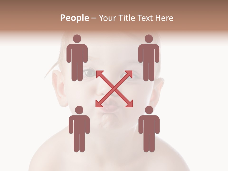 One Isolated Person PowerPoint Template