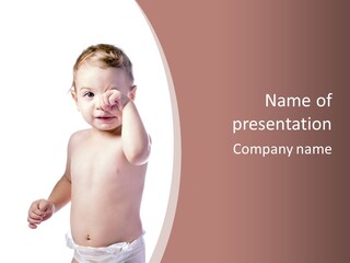 Eating Child Face PowerPoint Template