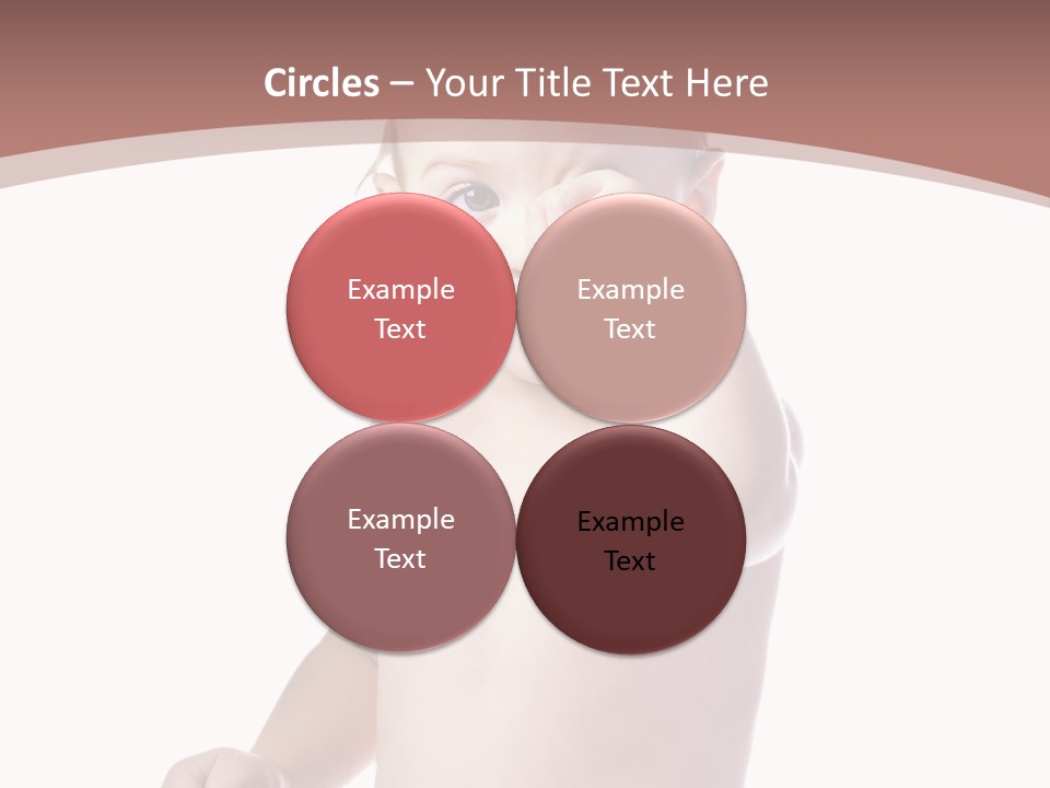 Eating Child Face PowerPoint Template