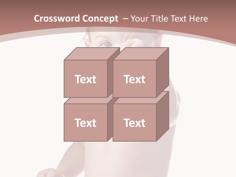 Eating Child Face PowerPoint Template