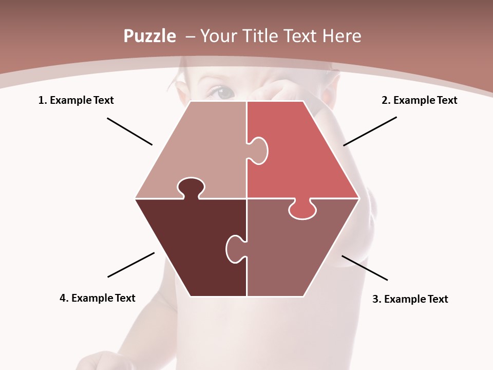 Eating Child Face PowerPoint Template