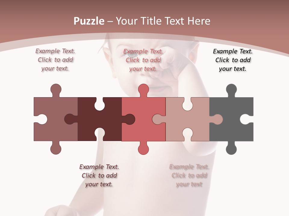 Eating Child Face PowerPoint Template