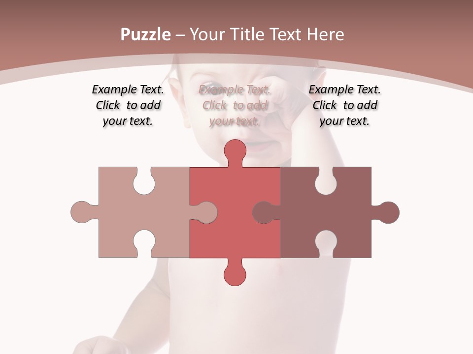 Eating Child Face PowerPoint Template