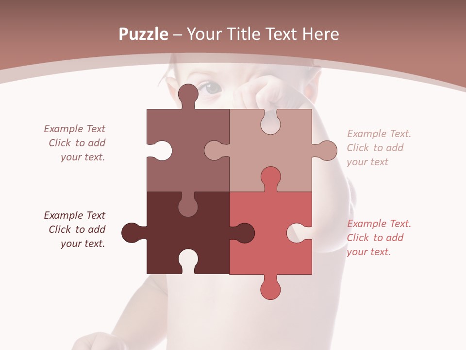 Eating Child Face PowerPoint Template