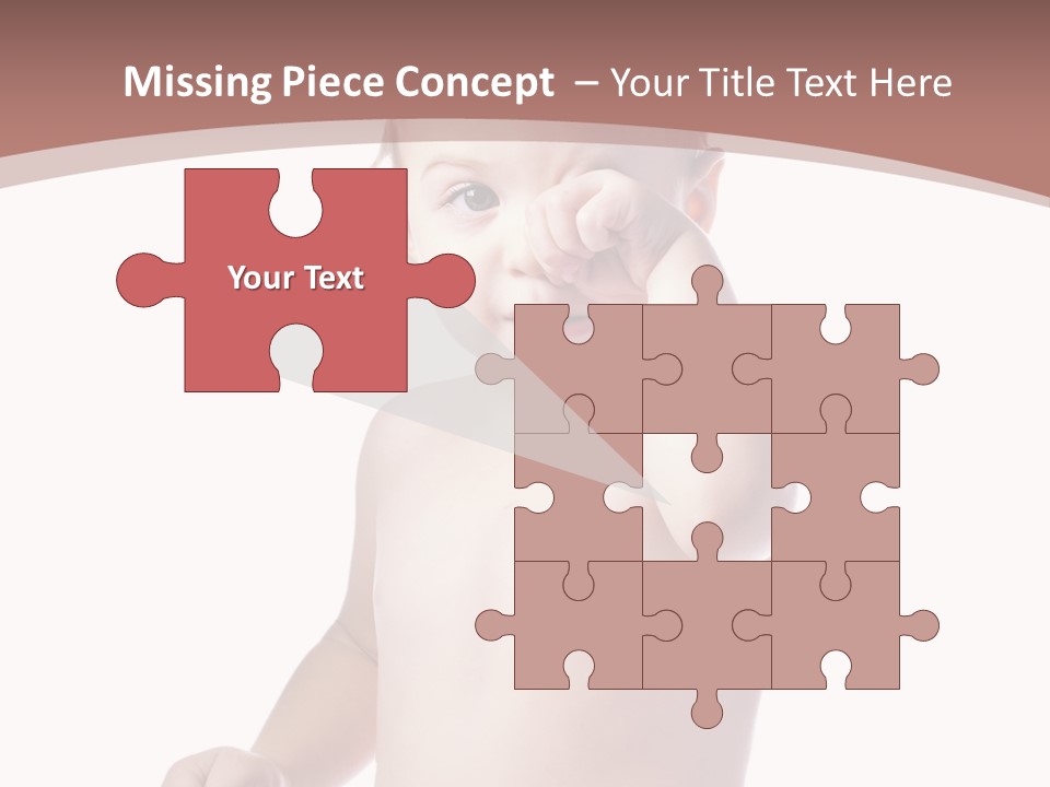 Eating Child Face PowerPoint Template