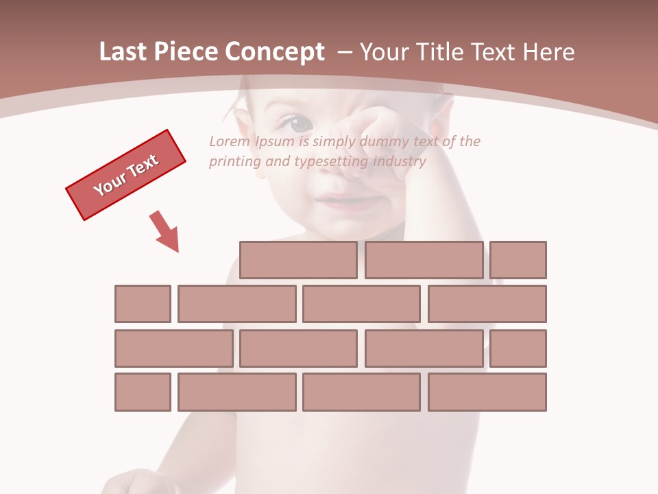 Eating Child Face PowerPoint Template