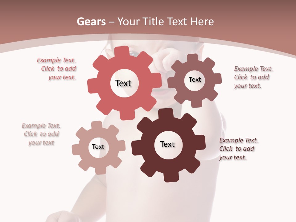 Eating Child Face PowerPoint Template