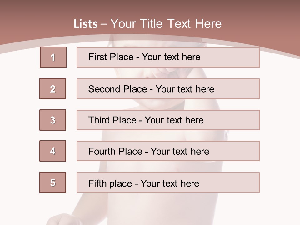 Eating Child Face PowerPoint Template