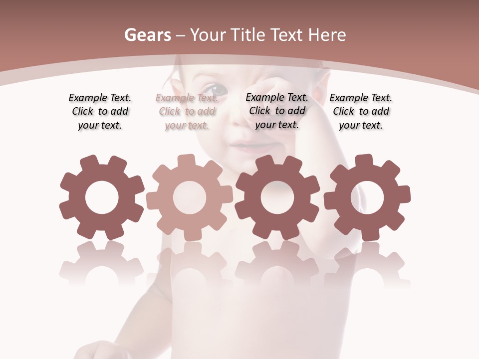 Eating Child Face PowerPoint Template