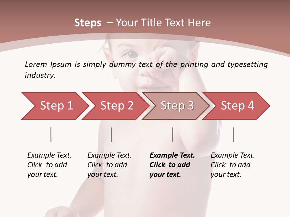 Eating Child Face PowerPoint Template