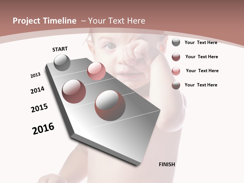 Eating Child Face PowerPoint Template