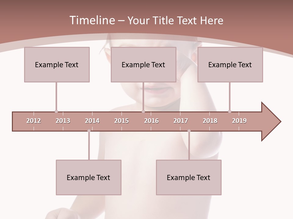 Eating Child Face PowerPoint Template