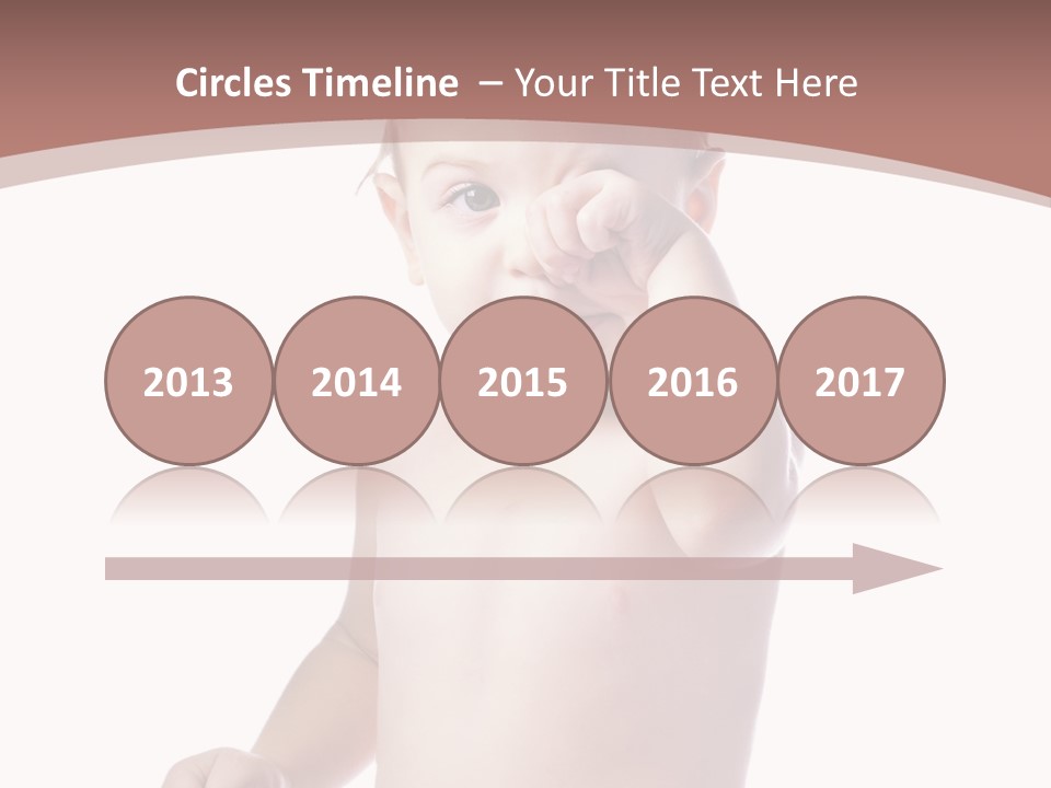 Eating Child Face PowerPoint Template