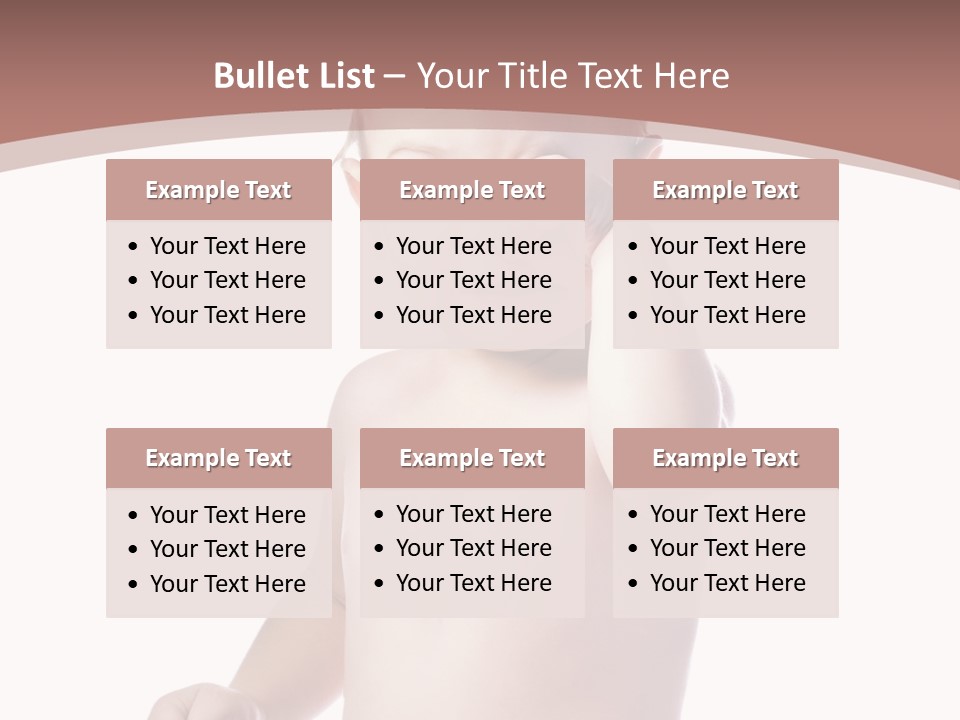 Eating Child Face PowerPoint Template