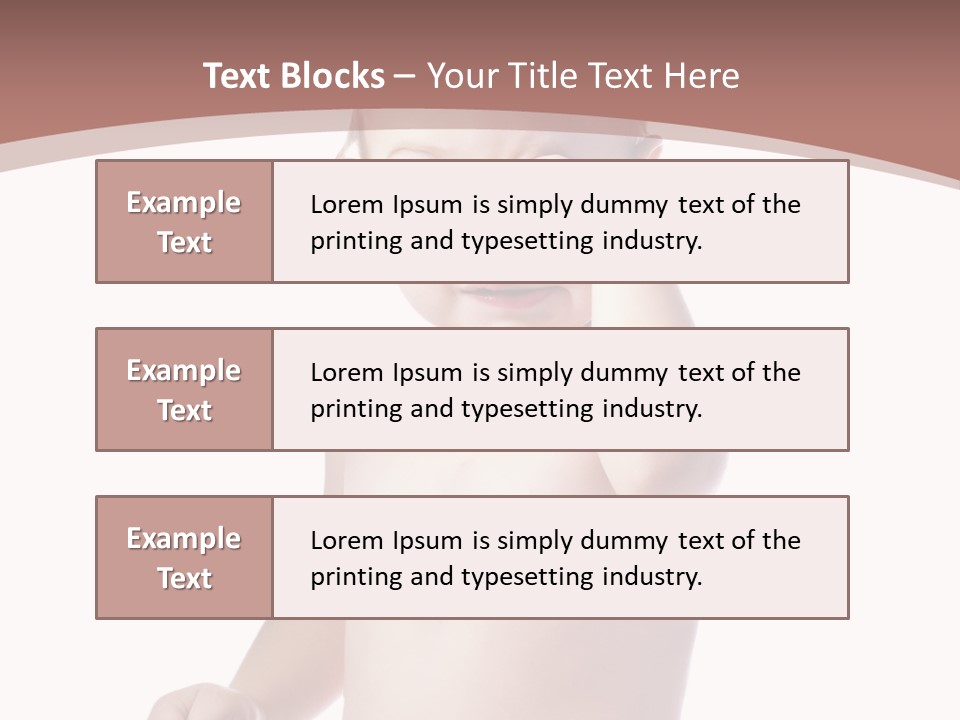 Eating Child Face PowerPoint Template