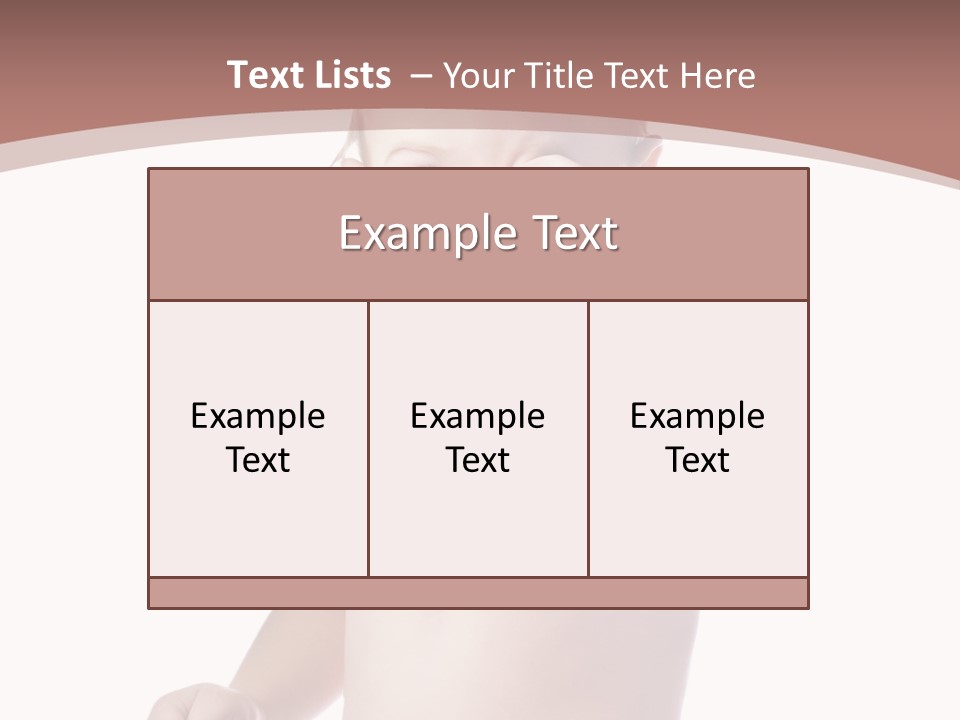 Eating Child Face PowerPoint Template