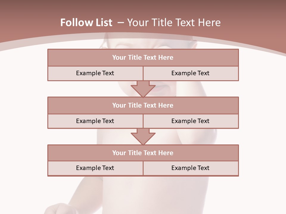 Eating Child Face PowerPoint Template