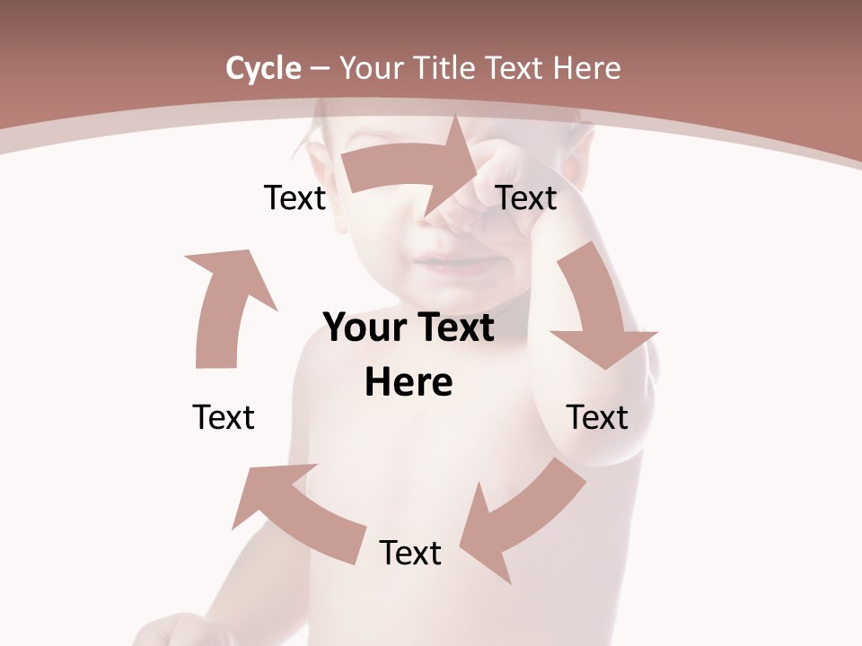 Eating Child Face PowerPoint Template
