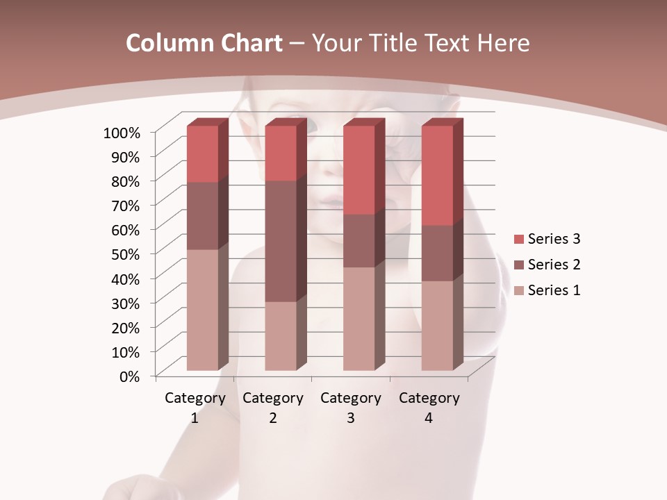 Eating Child Face PowerPoint Template