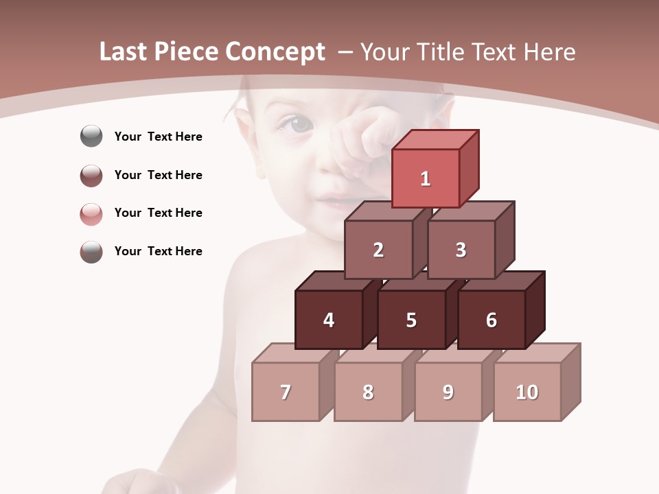 Eating Child Face PowerPoint Template