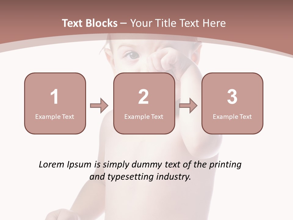 Eating Child Face PowerPoint Template