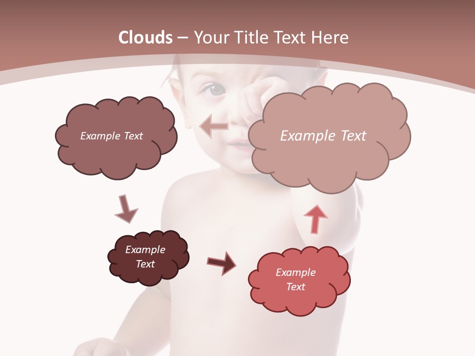 Eating Child Face PowerPoint Template