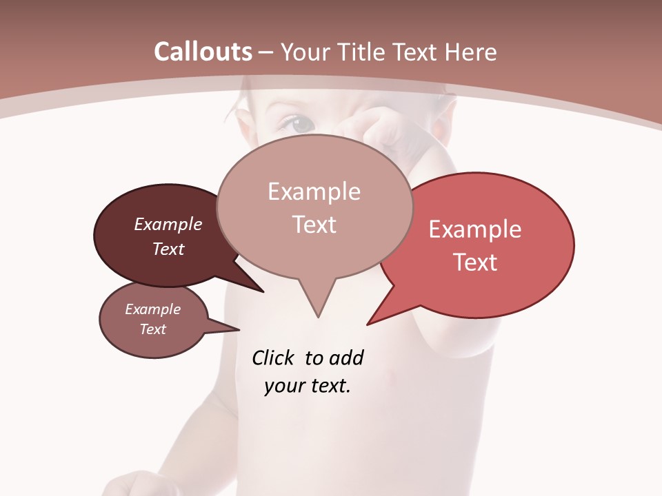 Eating Child Face PowerPoint Template