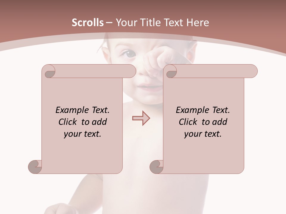 Eating Child Face PowerPoint Template