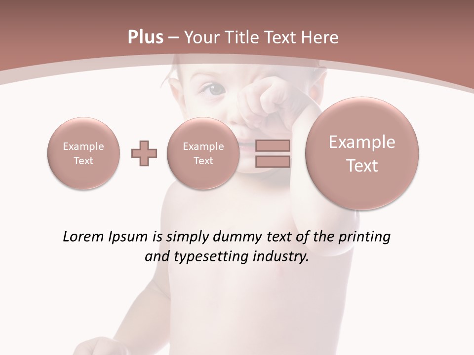 Eating Child Face PowerPoint Template
