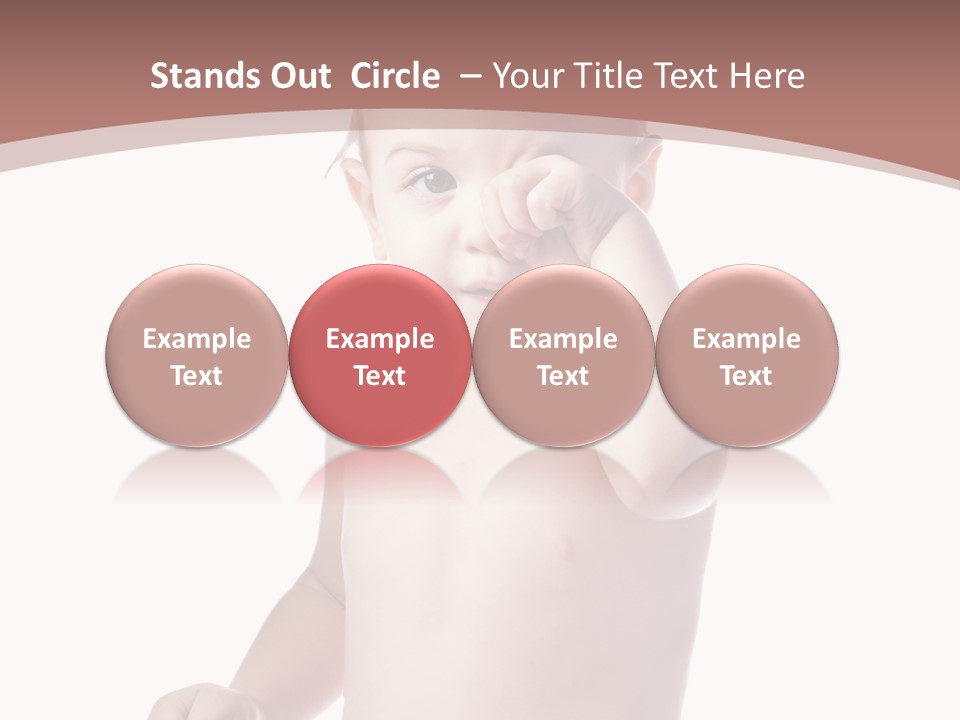 Eating Child Face PowerPoint Template