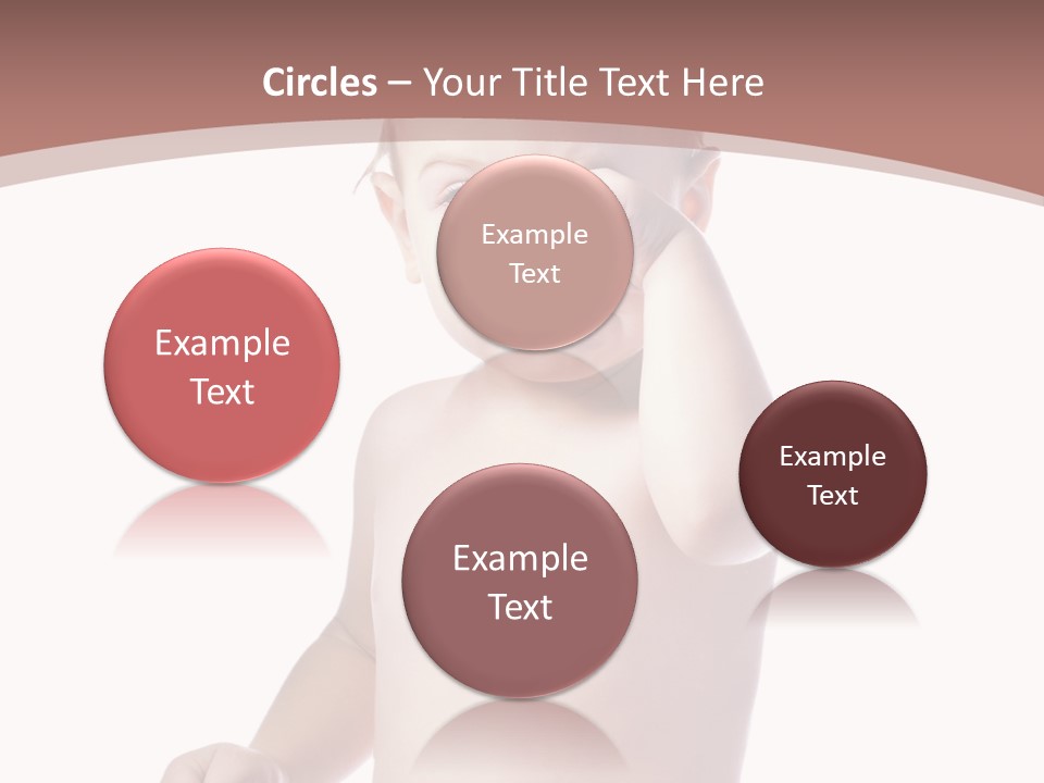 Eating Child Face PowerPoint Template