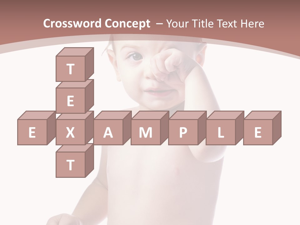 Eating Child Face PowerPoint Template