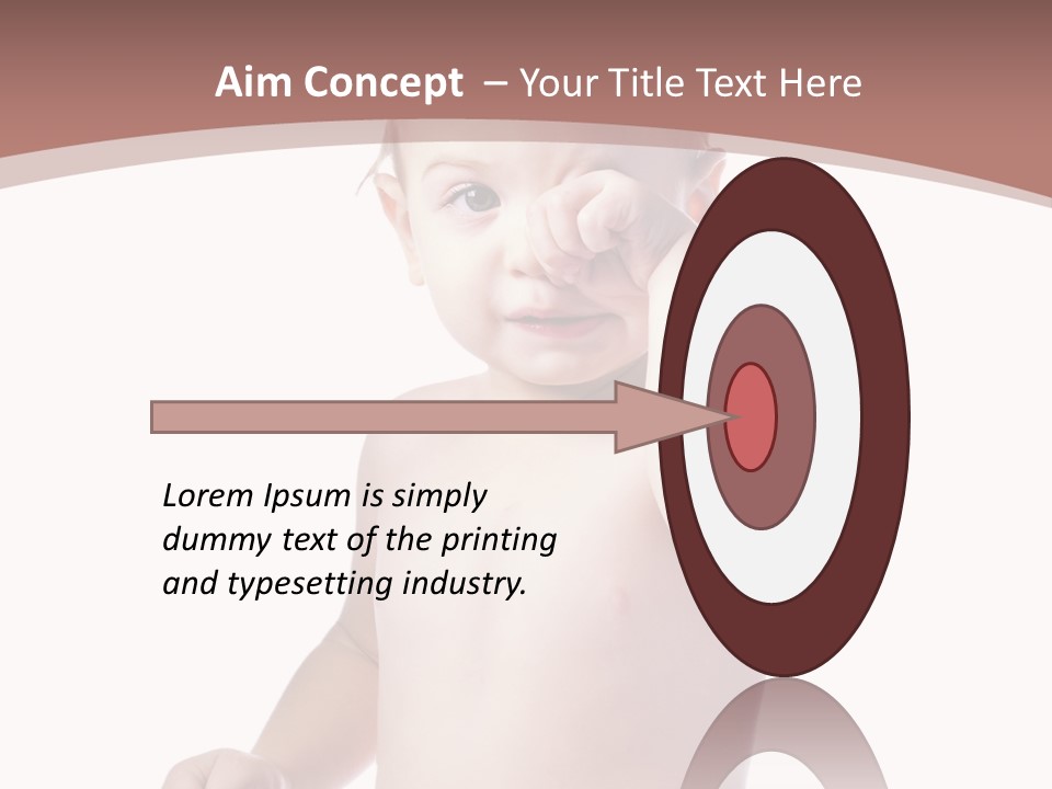 Eating Child Face PowerPoint Template