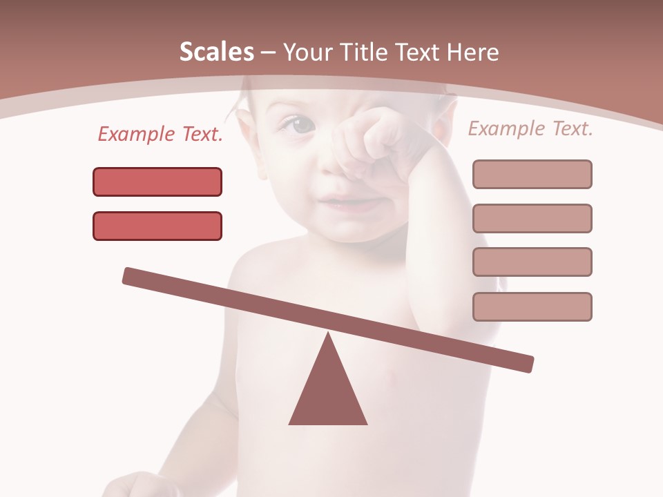 Eating Child Face PowerPoint Template