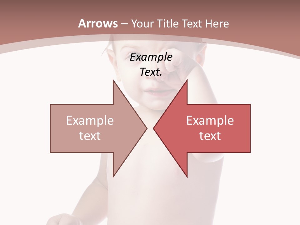 Eating Child Face PowerPoint Template