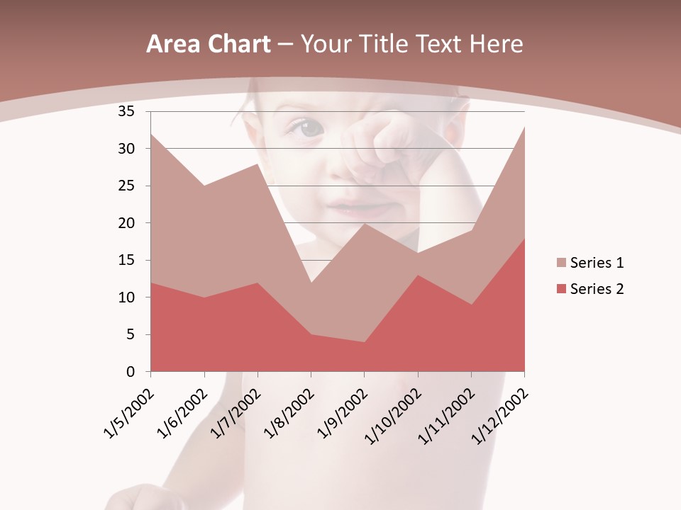 Eating Child Face PowerPoint Template
