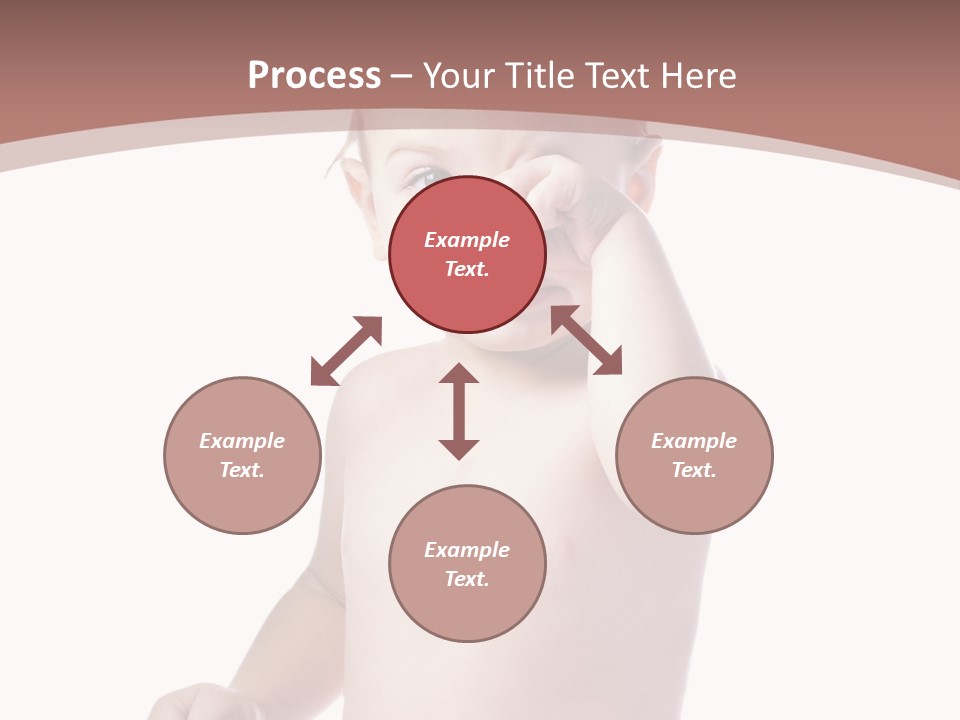 Eating Child Face PowerPoint Template