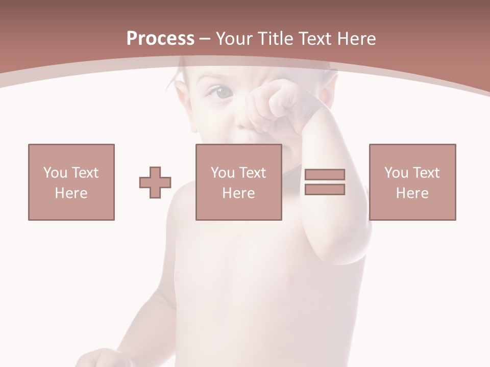Eating Child Face PowerPoint Template